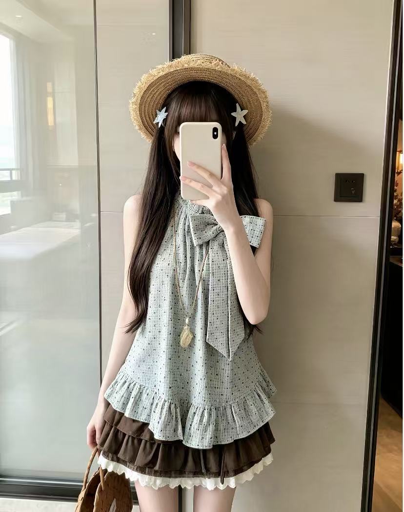 Elastic Lace Trim - Japanisches Vintage Sweeti 2-teiliges Set für