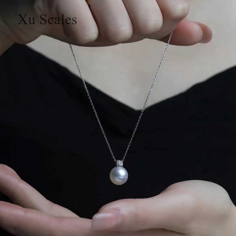 Pearl Trim Chain - Natürliche Perle Anhänger 9-11mm S925 Sterling
