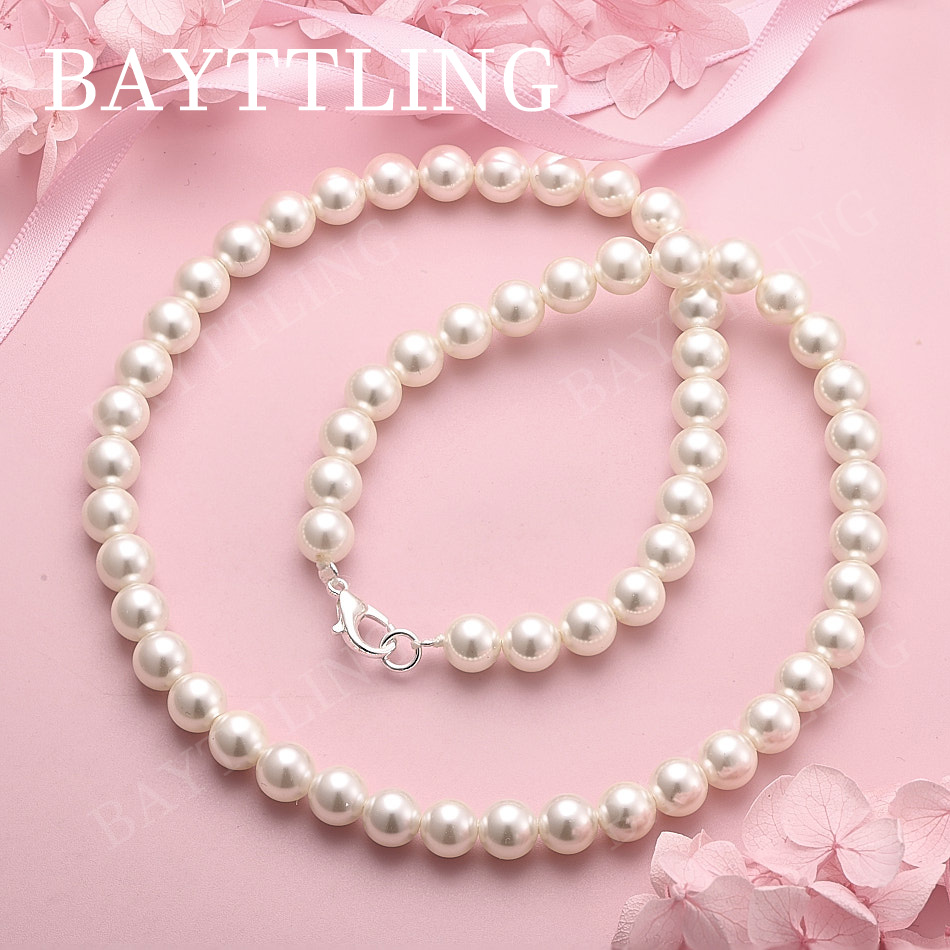 925 Sterling Silber Elegante P – Pearl Trim Chain Bewertung und Preis